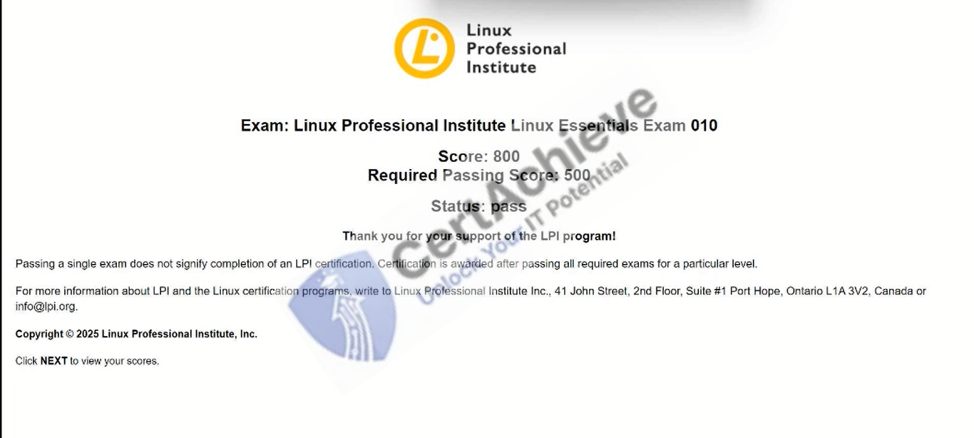 Official LPI 010-160 Exam 1