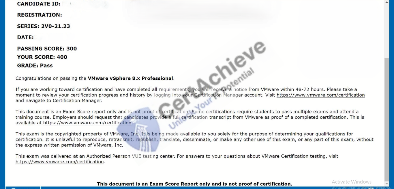 Official VMware 2V0-21.23 Exam 1