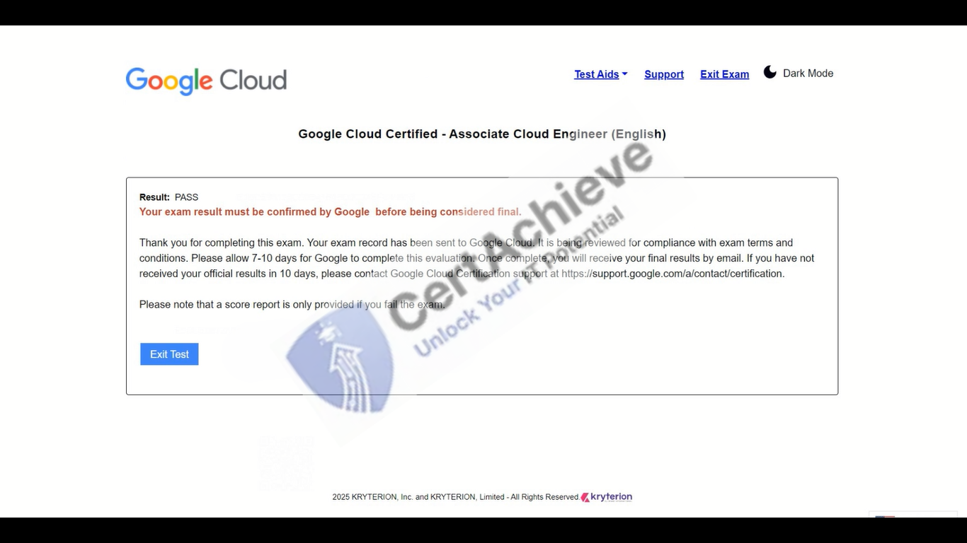 Official Google Associate-Cloud-Engineer Exam 1