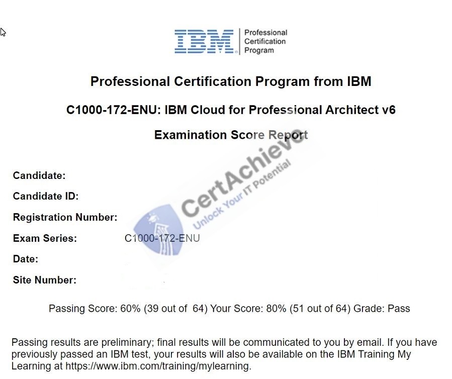 Official IBM C1000-172 Exam 1