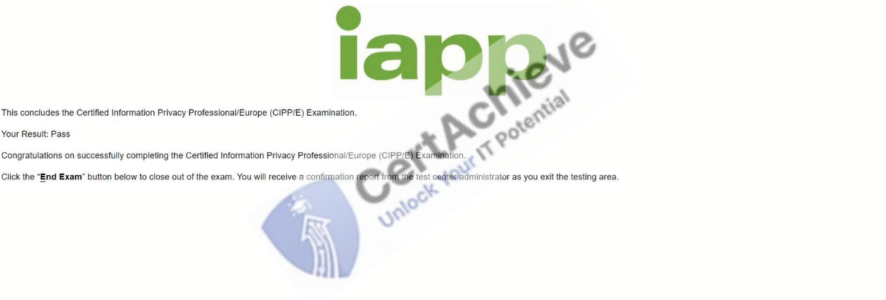 Official IAPP CIPP-E Exam 1