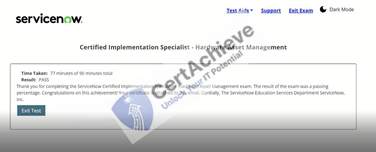 Official ServiceNow CIS-HAM Exam 1