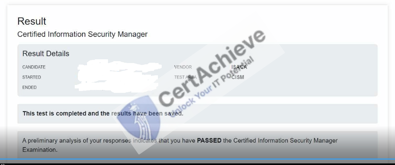 Official Isaca CISM Exam 1