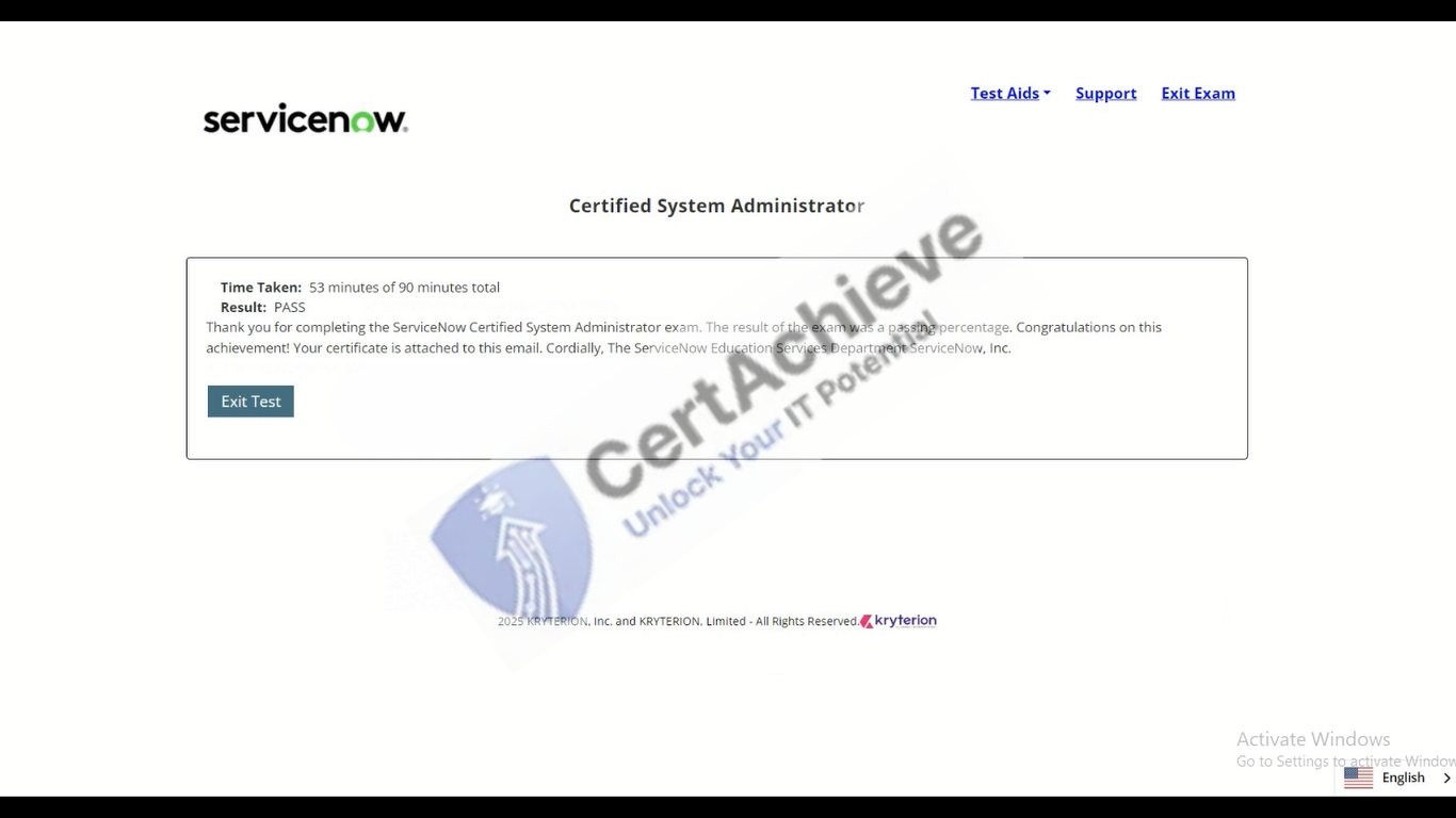 Official ServiceNow CSA Exam 1