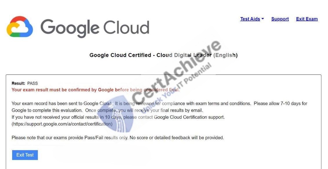 Official Google Cloud-Digital-Leader Exam 2