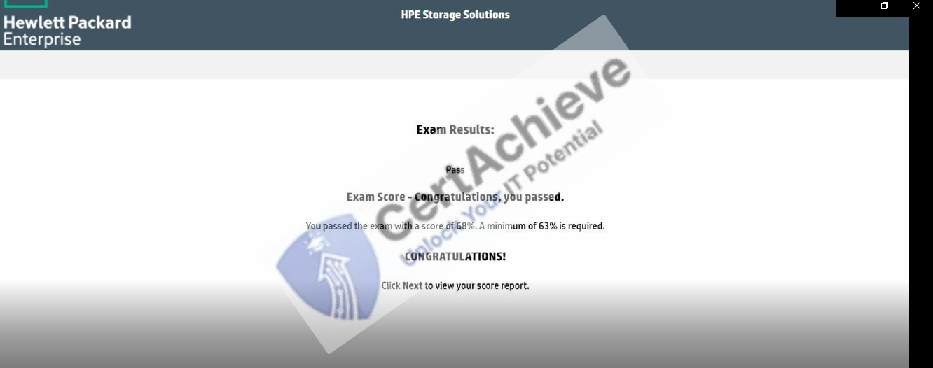 Official HP HPE0-J68 Exam 1