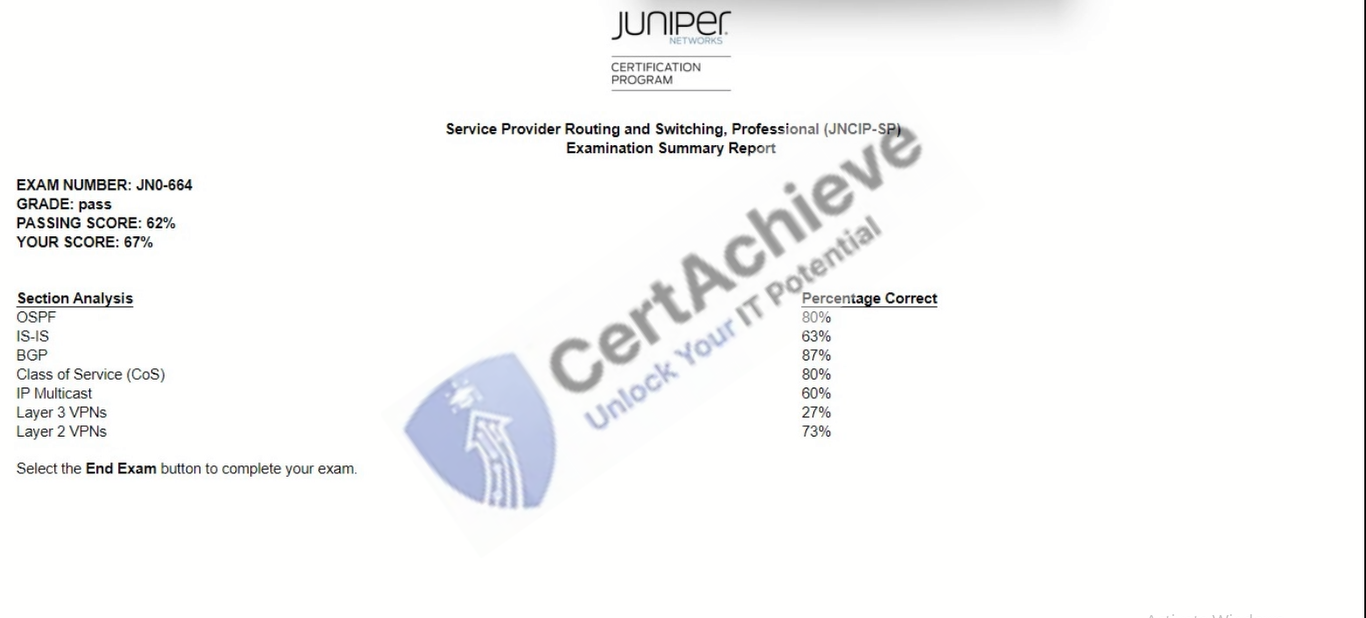 Official Juniper JN0-664 Exam 1