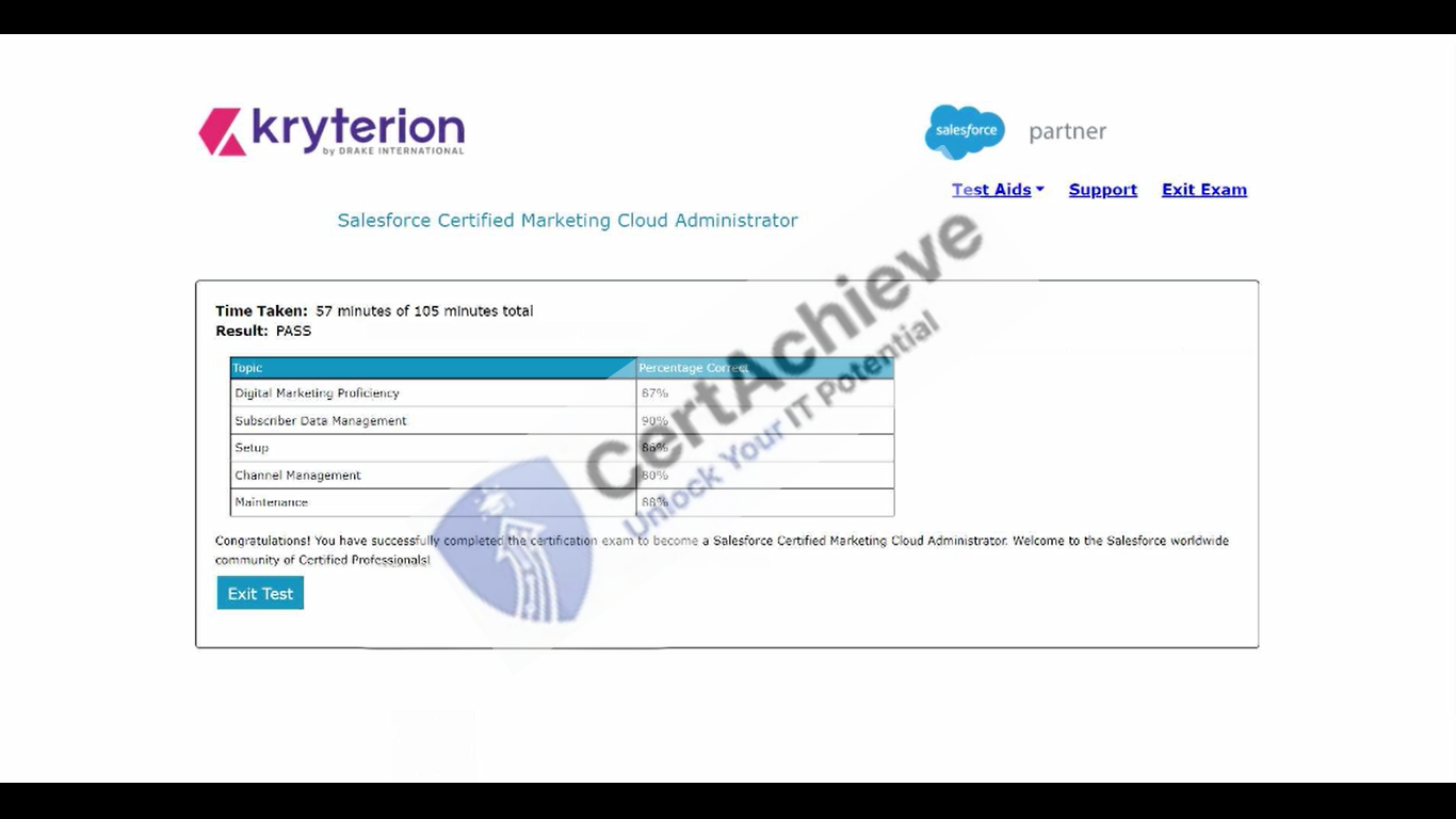 Official Salesforce Marketing-Cloud-Administrator Exam 1