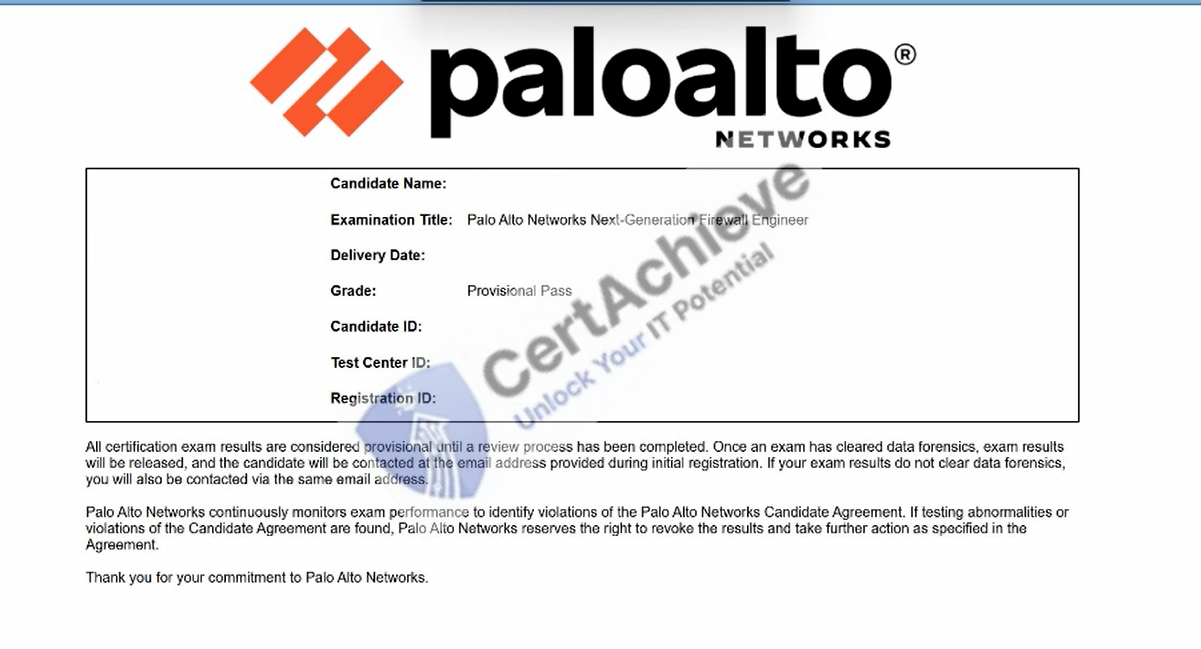 Official Paloalto Networks NGFW-Engineer Exam 1