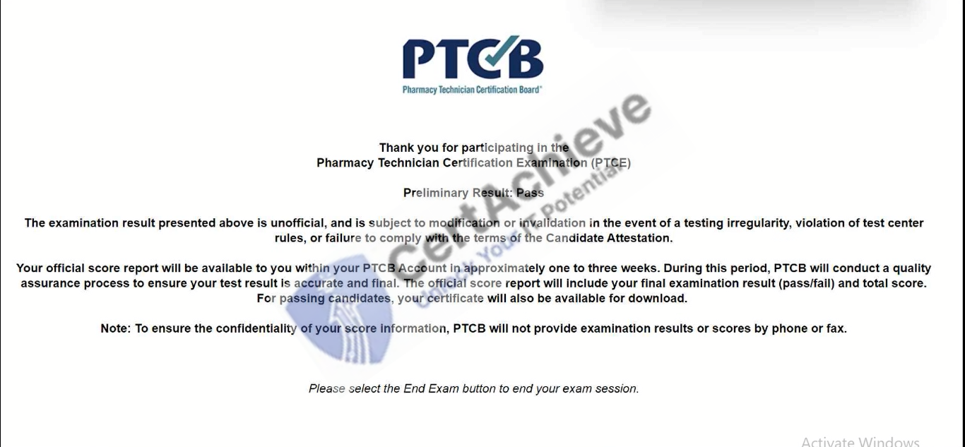 Official PTCB PTCE Exam 1