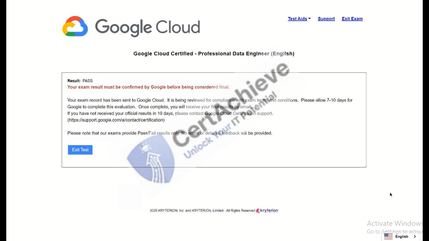 Official Google Professional-Cloud-Database-Engineer Exam 1
