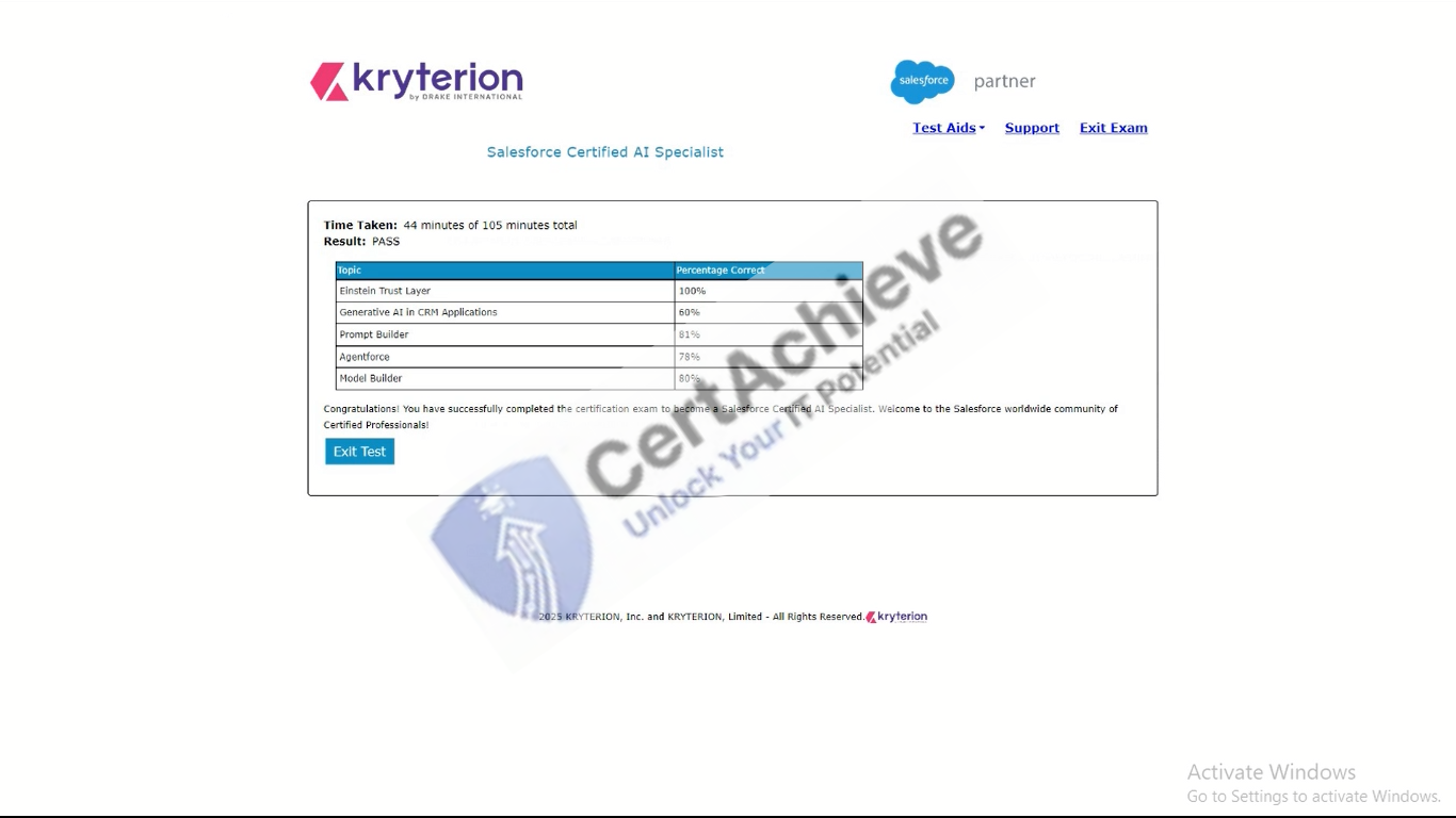 Official Salesforce Salesforce-AI-Specialist Exam 1